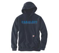 Carhartt Hoodie Rain Defender Logo Graphic Sweatshirt 105944 - Größe L - Farbe new navy