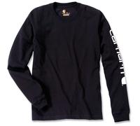 Carhartt Siganture Long Sleeve Logo T-Shirt schwarz S