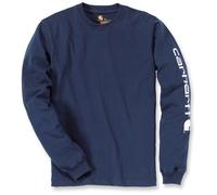 carhartt Long Sleeve Logo-Shirt | Navy | M