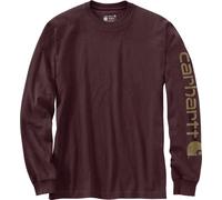 Carhartt Logo Langarmshirt, lila, Größe M