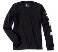 Carhartt Siganture Long Sleeve Logo T-Shirt schwarz M