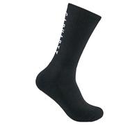 Carhartt Herren Socken Force Midweight Logo Crew - 3er Pack, Schwarz, X-Large