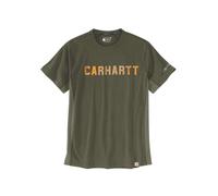 Carhartt Logo T-Shirt - oliv / S