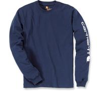 carhartt Long Sleeve Logo-Shirt | Navy | S