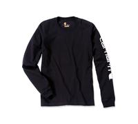 Carhartt Siganture Long Sleeve Logo T-Shirt schwarz M