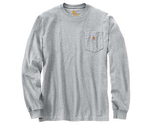 Carhartt Longsleeve Workwear Pocket T-Shirt L/S Heather Grey-2XL