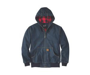Carhartt Loose Fit Denim Active Jacket Sawyer Blau S Baumwolle Größe: S