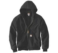 Carhartt Firm Duck Insulated Flannel-Lined Active Textil Jacke, schwarz, Größe S für Männer