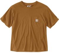 Carhartt Loose Fit Lightweight Short Sleeve Crewneck Ladies T-Shirt, braun, Größe XL