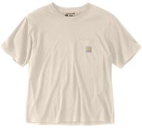 Carhartt Loose Fit Lightweight Short Sleeve Crewneck Ladies T-Shirt, creme, Größe XS