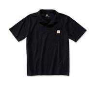 Carhartt Polo-Shirt Midweight S/S Pocket Gr. M Schwarz