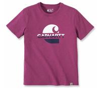 Carhartt LOOSE FIT S/S GRAPHIC T-SHIRT Damen / Magenta Agate Heather - Größe: L | Violet