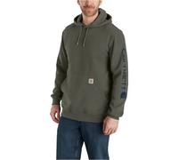 Carhartt Sleeve Logo Hoodie grün - S