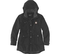 Carhartt Loose Fit Weathered Duck Damen Mantel, schwarz, Größe XS