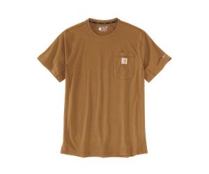 CARHARTT M Frce Rlxd Tshrt Herren | BRN CARHARTT BROWN | L