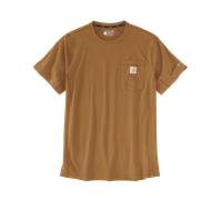 Carhartt Force Relaxed Fit Midweight Short Sleeve Pocket T-Shirt, braun, Größe XL für Männer