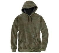 Carhartt Marquette Camo Herren-Sweatshirt, Army Green Camouflage, Medium