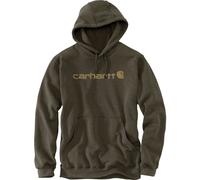 Carhartt - Signature Logo Sweatshirt - Hoodie, Gr. XL, oliv/braun (BurnishedLogsHeather)