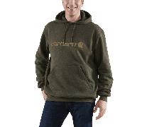 Carhartt Marquette Logo Sweatshirt Men Burnished Logs Heather XL