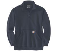 Carhartt Sweatshirt Marquette 1/4-Zip – weiter Schnitt, Stehkragen – Marineblau