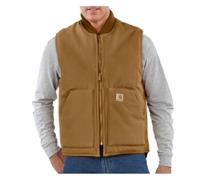 Carhartt Men's Big & Tall Duck Vest,Brown,XXXX-Large Tall