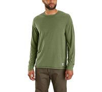 Carhartt Men's Big & Tall LWD Long-Sleeve T-Shirt, Chive Heather