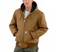 Carhartt Men's Big & Tall Quilted Flannel Lined Duck Active Jacket J140,Brown,XXX-Large