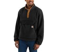 Carhartt Men's Big & Tall Relaxed Fit Fleece Pullover, Black, X-Large/Tall