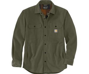 Carhartt Men's Canvas Fleece-Lined Shirt Jacket Basil S