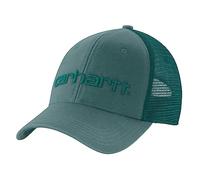 Carhartt Men's Canvas Mesh-Back Logo Graphic Cap Baseballkappe, Sea Pine, OS