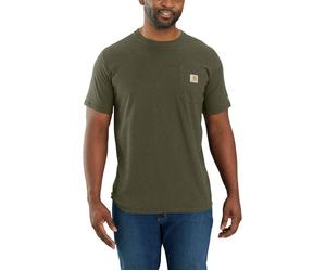 Carhartt Men's Carhartt Force Relaxed Fit Midweight Short-Sleeve Pocket T-Shirt Basil Heather L