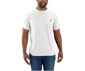 Carhartt Men's Carhartt Force Relaxed Fit Midweight Short-Sleeve Pocket T-Shirt White L