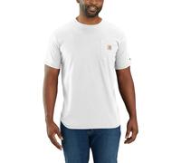 Carhartt Men's Carhartt Force Relaxed Fit Midweight Short-Sleeve Pocket T-Shirt White XXL