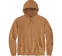 Carhartt Men's Durham Garment Dyed Logo Sweatshirt Carhartt Brown L