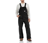 Carhartt Men's Flame Resistant Duck Bib Overall, Black, 32W x 30L