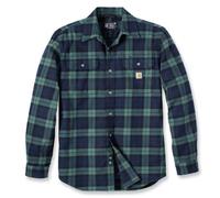 Carhartt Men's Flannel L/S Plaid Shirt Frosted Balsam XL