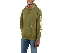 Carhartt Men's K288 Midweight Logo Sleeve Hooded Sweatshirt - 2X-Large Tall - True Olive Heather
