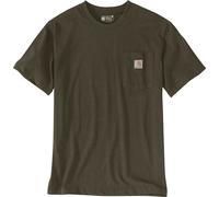 Carhartt Men's K87 Pocket Short Sleeve T-Shirt Burnished Logs Heather M