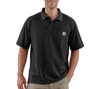 Carhartt Men's Loose Fit Midweight Short-Sleeve Pocket Polo Black M