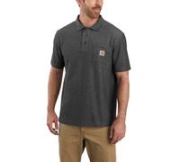 Carhartt Men's Loose Fit Midweight Short-Sleeve Pocket Polo Carbon Heather S