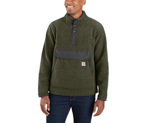 Carhartt Men's Relaxed Fit Fleece Pullover Basil Heather M