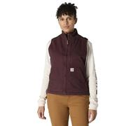 Carhartt Men's Relaxed Fit Washed Duck Sherpa-Lined Mock-Neck Vest