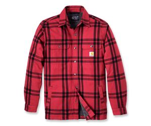 Carhartt Men's Roane Hooded Shirt Jacket Crabapple XXL