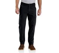 Carhartt Men's Rugged Flex Relaxed Fit Canvas Cargo Work Pant, Black, 42 x 30
