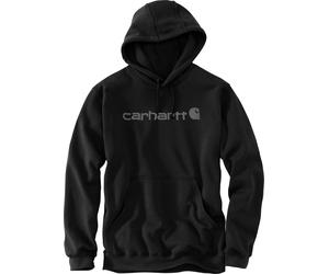 Carhartt Men's Signature Logo Hooded Sweatshirt Black/gray L