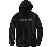 Carhartt Men's Signature Logo Hooded Sweatshirt Black/gray S