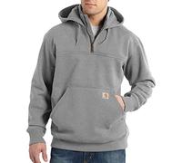 Carhartt Men's Size Rd Paxton Hw HDD Zip Mock Sweatshirt Tall, Heather Gray, Large