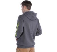Carhartt Men's Sleeve Logo Hooded Sweatshirt Carbon Heather S