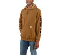Carhartt Men's Sleeve Logo Hooded Sweatshirt Carhartt® Brown XL
