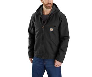 Carhartt Men's Washed Duck Sherpa Lined Jacket Black XXL